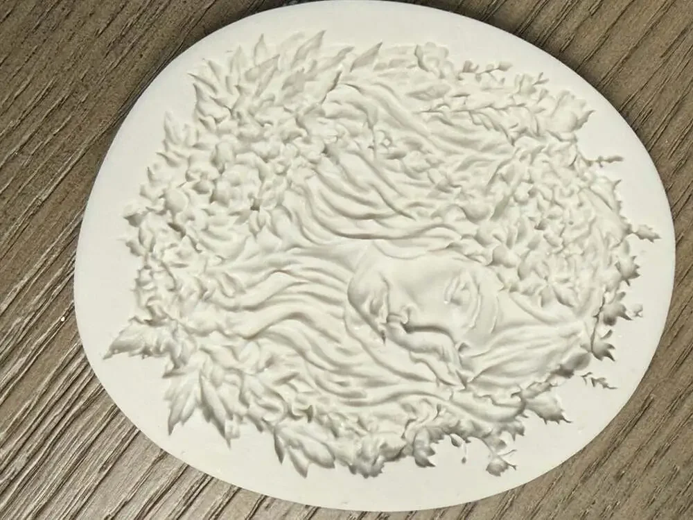 4-Piece Set Flower Goddess Lady Silicone Fondant Mold for Cake Decorating